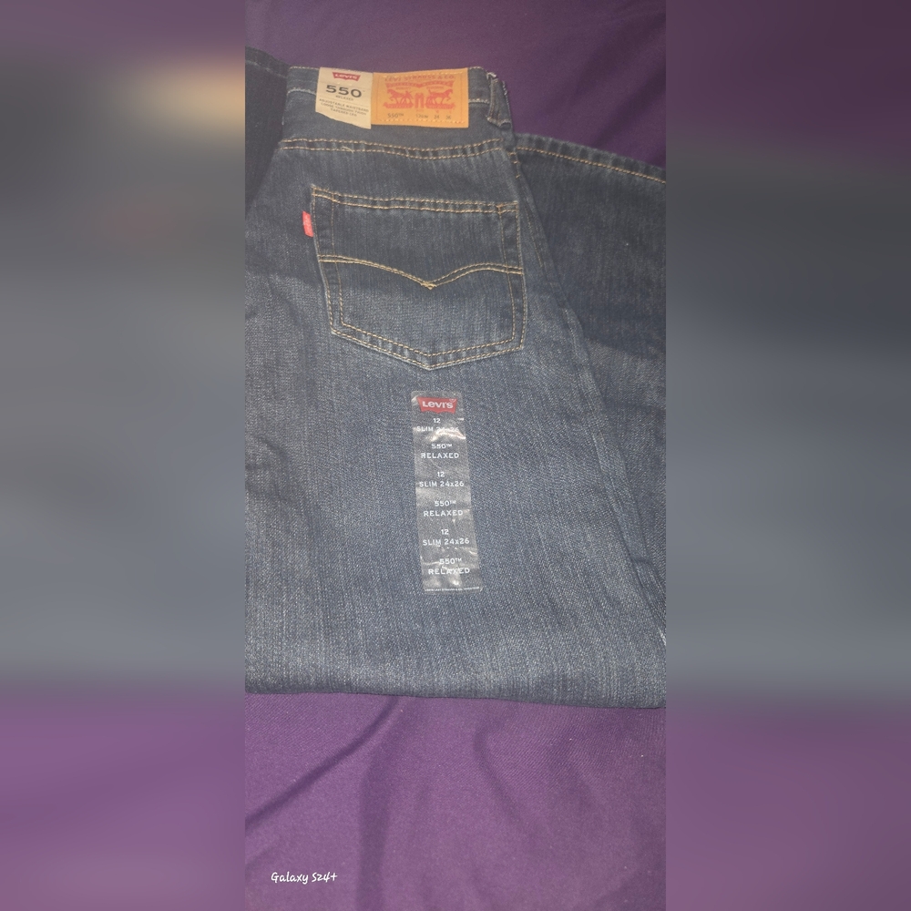 Big Boys Levi's Blue Jeans size 12